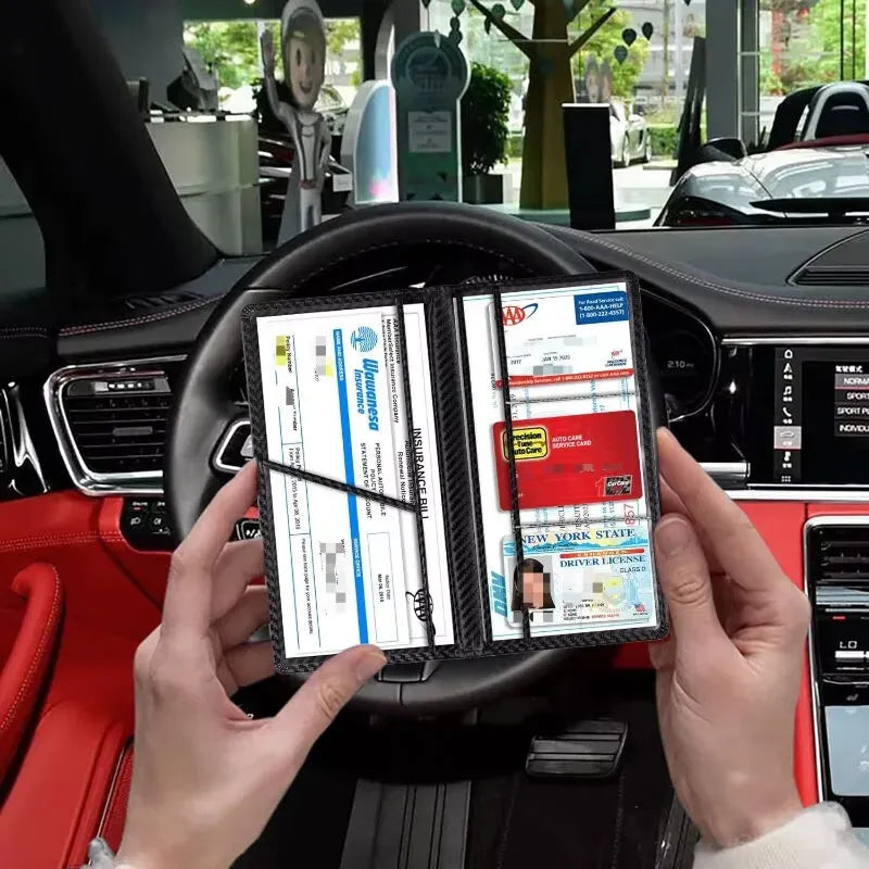 Porte Carte Grise En Cuir – Image 2