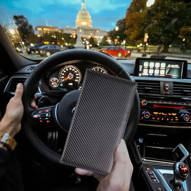 Porte Carte Grise En Cuir